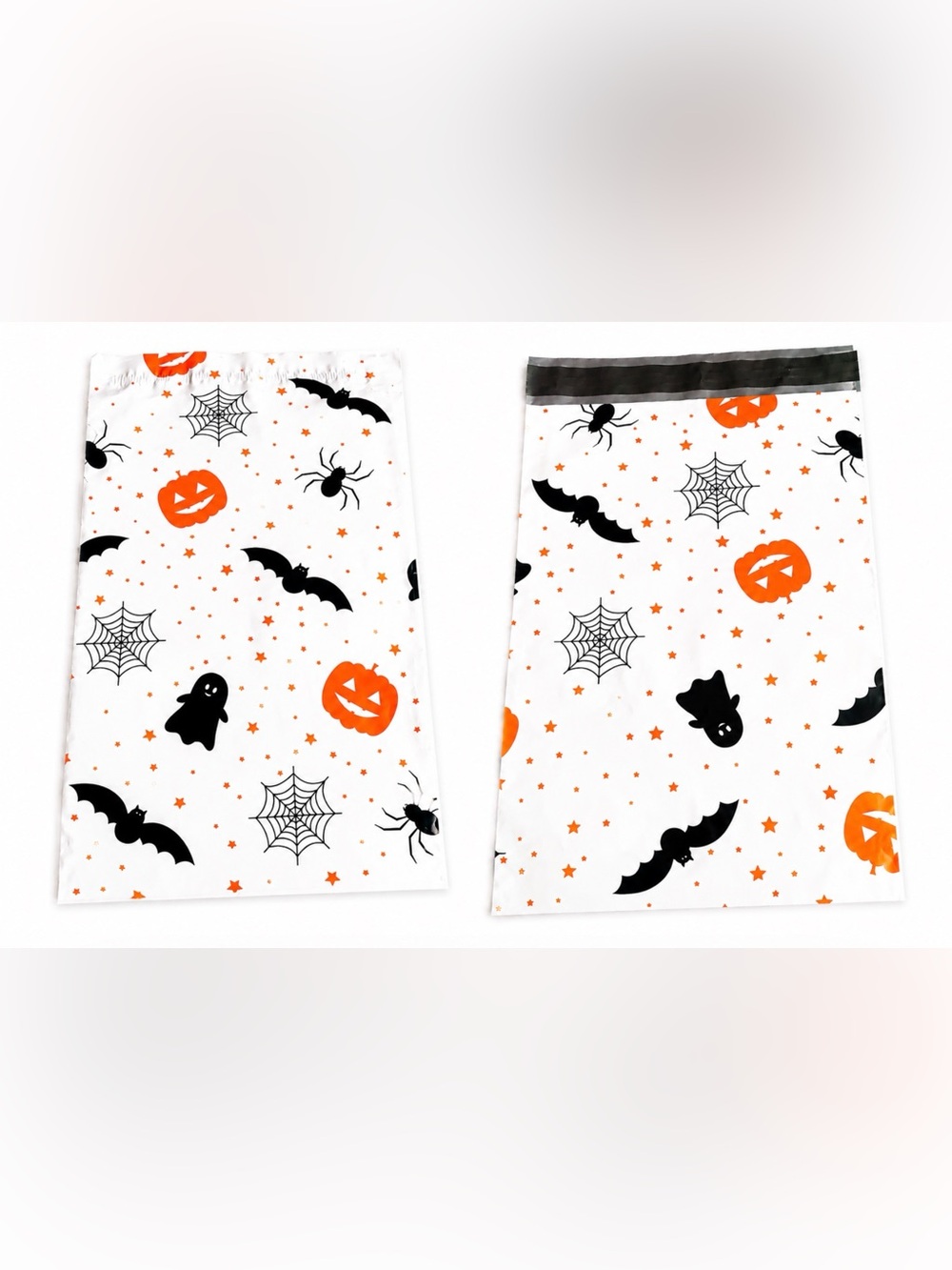 30 6โ x 9โ Halloween Bat, Ghost, & Poly Mailers